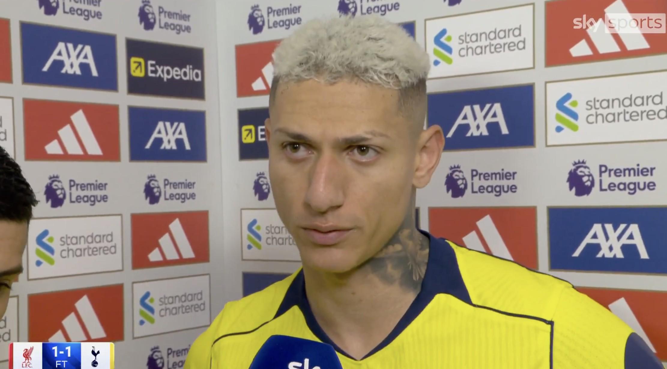 里沙利松:我喜欢对阵强队,这对我来说是一个很好的机会